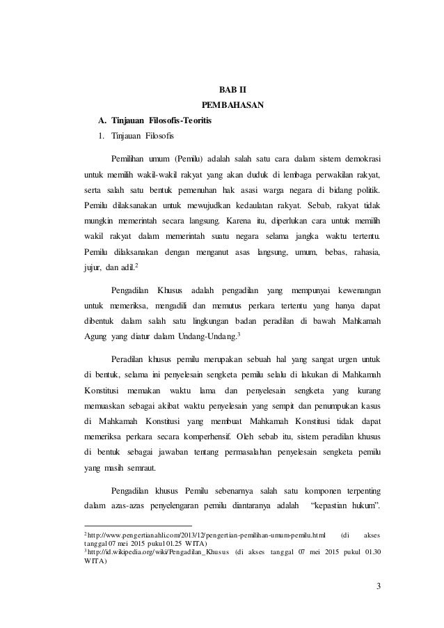 Peradilan khusus pemilu
