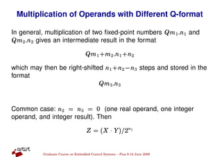 Fix Point Implementation of Control Algorithms | PDF
