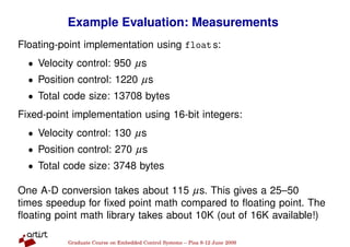 Fix Point Implementation of Control Algorithms | PDF
