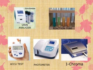 URIN 
ANALYZER REACTION TUBE 
ACCU TEST PHOTOMETER I-Chroma 
 