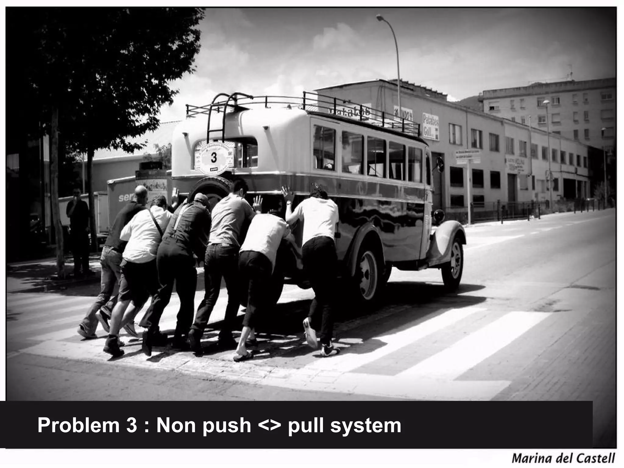 Problem 3 : Non push <> pull system 
 