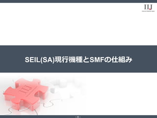 - 4 -
SEIL(SA)現⾏機種とSMFの仕組み
 