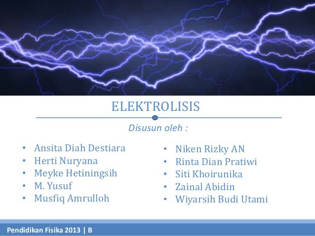 Ppt Elektrolisis