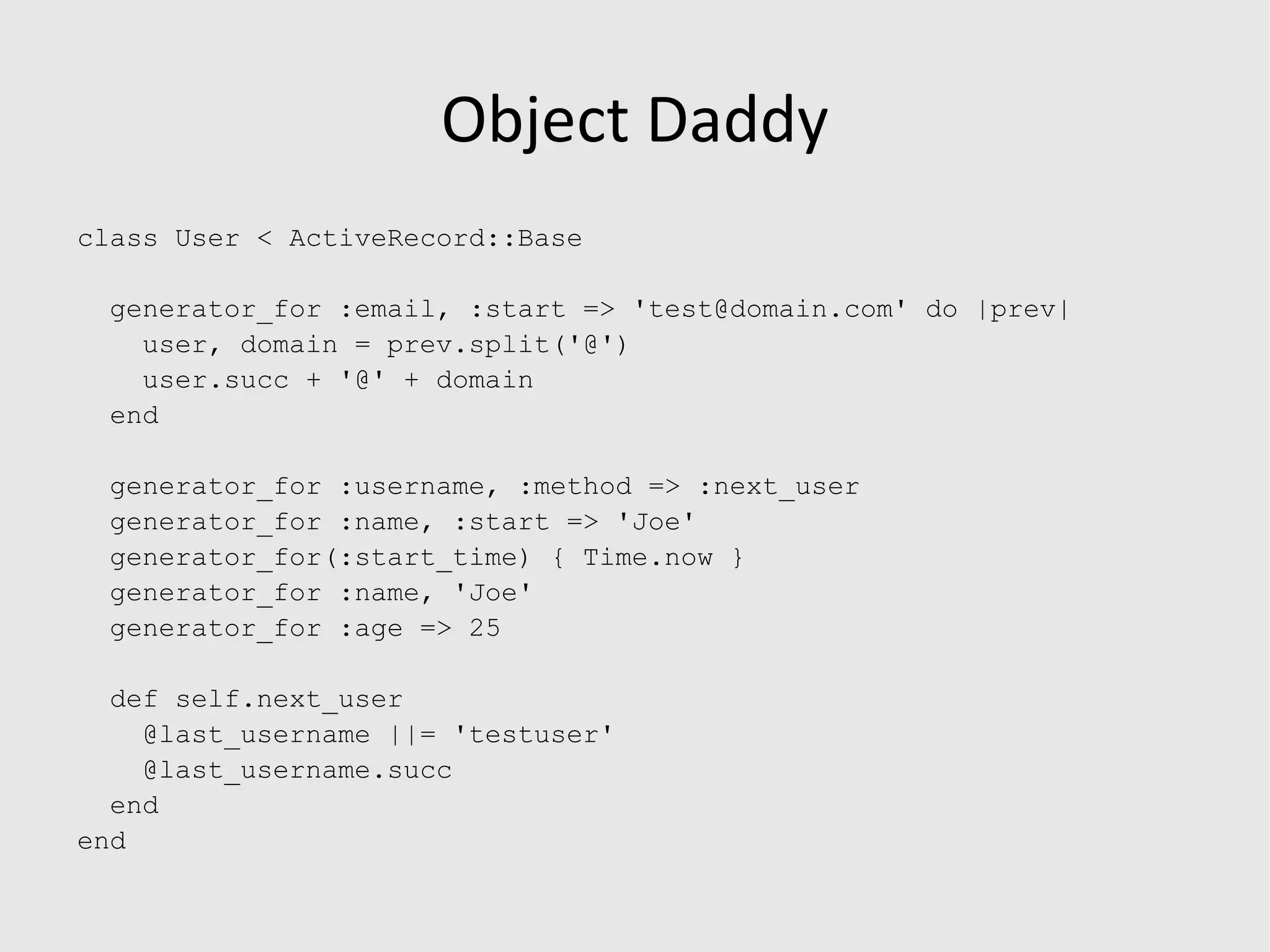 doesn't handle uniqueness 