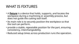 Fixture Devices Comprehensive Overview of Fixtures and Their Types in Machining and ...