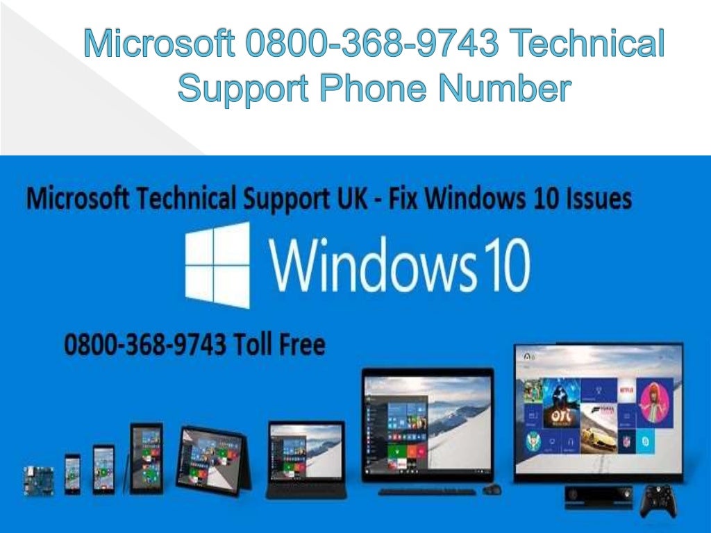 Fix Windows 10 Problems with Microsoft Technical Support Phone Number