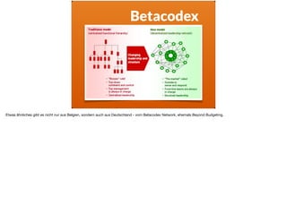 Betacodex
Etwas ähnliches gibt es nicht nur aus Belgien, sondern auch aus Deutschland - vom Betacodex Network, ehemals Beyond Budgeting.
 