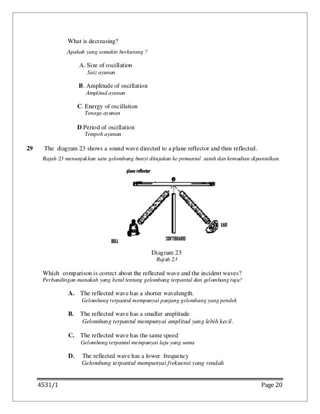 Fizik paper 1 spm trial 2013