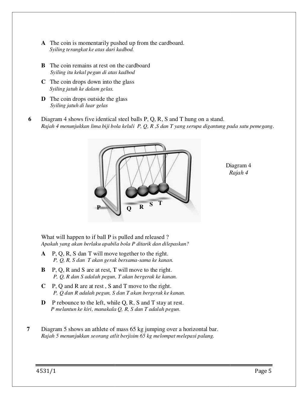 Fizik paper 1 spm trial 2013
