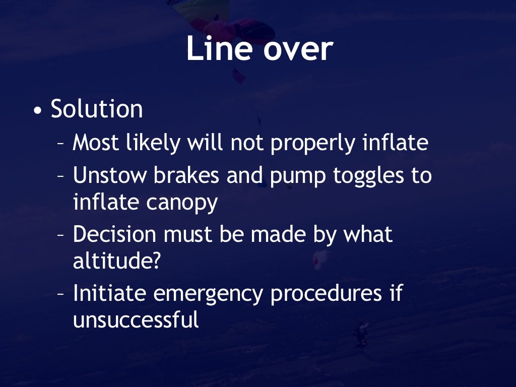 Line over Solution Most likely