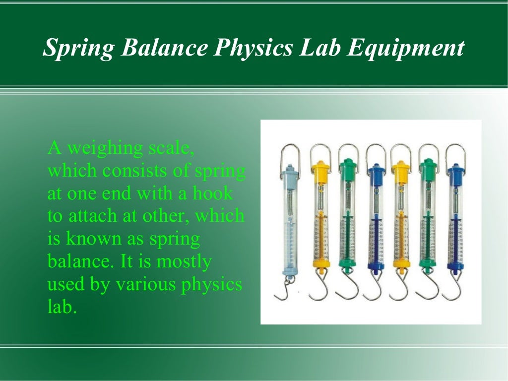Physics Lab Equipment And Their Uses