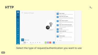 HTTP
Selectthetypeofrequest/authenticationyouwanttouse