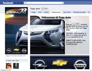 mandag 20. juni 2011   12
 