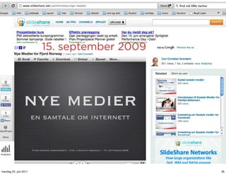 15. september 2009




mandag 20. juni 2011                        36
 