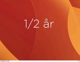 1/2 år

mandag 20. juni 2011            59
 