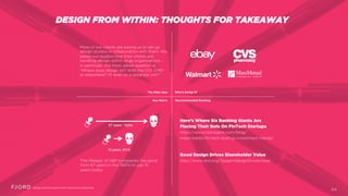 DESIGN FROM WITHIN: THOUGHTS FOR TAKEAWAY
More of our clients are asking us to
set up design studios in collaboration
with...