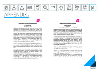 PAGE 85
APPENDIX 8
REFERENCE LIST
APPENDIX
CONCLUSIONEVOLUTIONEXPERIMENTATIONIDEATIONINTERPRETATIONDISCOVERYANALYSISMETHODSPROBLEM DEFINITIONINTRODUCTIONEXECUTIVE SUMMARY
Det Moderne-individorienterede segment
De dynamiske unge
Sin egen lykkes smed
Pionerer
I det Moderne-individorienterede segment finder man de unge, der er med fremme og
oppe på beatet. De er dynamiske og karrierelystne og villige til at yde den indsats, der skal
til for at nå højt op på karrierestigen. Det er ikke nødvendigvis en kort eller lang akademisk
uddannelse, der har banet vejen for deres succes eller den overrepræsentation af højere
indkomster, som er til stede i det Moderne-individorienterede segment.
Personerne i dette segment udgøres hovedsageligt af unge i alderen 20-39 med en klar
overrepræsentation af mænd. Mange har endnu ikke stiftet familie og er stadig hyppige
brugere af aktiviteter uden for hjemmet. De er synlige i det pulserende gadebillede på
cafeer, restauranter, diskoteker og biografer. Deres udseende og ydre fremtoning står
ligeledes højt på dagsordenen, når de skal gebærde sig i deres fremadstormende
tilværelse, og derfor sværger de til sport samtidig med, at de også er hyppigere brugere af
solarier. Knaphed på tid karakteriserer det moderne-individorienterede segment, hvorfor
der ofte står færdigretter på menuen, hvis de da ikke har købt deres mad ude. Selvom
deres hverdag ofte er præget af travlhed og knaphed på tid, tager de sig også tid til deres
venner og familie, og når der skal holdes ferie er det storbyferie, sportsferie, skiferie eller
en forlænget weekend i udlandet, som står øverst på ønskelisten.
Personerne i det moderne-individorienterede segment er deres egen lykkes smed og vil
gerne klare skærene selv uden indblanding fra offentlig side, hvilket ligeledes afspejles i
deres stærke politiske tilknytningsforhold til Venstre og Konservative. De synes, at det er
for let at få penge fra det offentlige, de sætter frihed til at vælge i højsædet og ønsker, at
Danmark skal fokusere på sine egne problemer, før man yder økonomisk støtte til andre
lande.
De moderne-individorienterede er stærkt interesseret i erhvervsforhold, hvilket naturligvis
også afspejles i deres medievalg, idet printmedier såsom Jyllands-Posten, Dagbladet
Børsen, Børsens Nyhedsmagasin, Erhvervsbladet og Penge & Privatøkonomi er hyppigt
foretrukne medier. Derudover rangerer M!, Golf Magasinet, Tipsbladet, og diverse
Bilmagasiner også højt på deres læsepræferenceliste.
Ny teknologi, IT, biler, stereoanlæg/Hi-fi og det moderne-individorienterede segment er
størrelser, som går hånd i hånd. De moderne-individorienterede er hyppige brugere af
PC'ere og internet såvel på arbejdspladsen som i hjemmet, og deres tilstedeværelse på
internettet bruges på at deltage i konkurrencer og klikke på bannerreklamer, og ikke
mindst på nyheds- og informations-søgning. Søgning efter finans- og erhvervs-information,
anvendelse af PC-/net-banking, samt gennemførelse af aktie- og obligations-handler via
internettet synes ligeledes ofte at berettige deres tilstedeværelse på internettet.
De Moderne-fællesskabsorienterede
Kulturkonsumenter
Akademikere
Samfundsengagerede Idealister/Humanister/Vagthunde
I det Moderne-fællesskabsorienterede segment finder man kulturkonsumenterne, der ofte
benytter sig af kulturelle forlystelser. Social og samfundsmæssig ansvarlighed, åbenhed
over for omverdenen, tolerance og medmenneskelighed er nøgleord, der kendetegner
dette segment - især når det kommer til Danmarks virke på den internationale scene, eller
når det gælder hjælp til ringere stillede lande eller integrationen af flygtninge i det danske
samfund. Dette segments politiske orientering har også sine rødder i partier som Det
Radikale Venstre, Socialdemokraterne og Socialistisk Folkeparti.
Det Moderne-fællesskabsorienterede segment er bredt repræsenteret i aldersgruppen 20-
49 år, og har ofte stiftet familie. De har primært til huse i større byer, især øst for Storebælt
og med en stærk overrepræsentation i Københavnsområdet. Personerne i dette segment
har enten eller er i færd med at skabe sig en akademisk baggrund, hvor det især er
humanistiske og offentligt-relaterede uddannelser, der er i højsæde. De Moderne-
fællesskabsorienterede finder man derfor ofte i stillinger i offentligt regi inden for
uddannelsessektoren, forvaltning og sygehusvæsenet, hvilket ligeledes afspejles i deres
medievalg. Fagblade som Magister Bladet, Djøfbladet, Gymnasieskolen og Dagens
Medicin har en stærk overrepræsentation i det Moderne-fællesskabsorienterede segment,
mens dagblade som Information, Politiken og Berlingske Tidende ligeledes finder mange
læsere blandt dette befolkningsudsnit.
Personer i det Moderne-fællesskabsorienterede segment udviser et stærkt samfunds-
engagement, når det kommer til politisk debat, forurenings- og miljø-spørgsmål samt EU
og erhvervsforhold. At opnå succes i livet er et personligt drive, og de er af den opfattelse,
at den offentlige støtte til kulturlivet bør øges.
I deres fritid er de storforbrugere af kulturelle tilbud, hvor teater-, biograf-, museums- og
biblioteks-besøg samt maleri- og kunst-udstillinger ofte udgør den foretrukne aktivitet. De
er hyppige brugere af PC og internet såvel i deres arbejdsmæssige funktion som i
hjemmet, og tilstedeværelsen på internettet centrerer sig i stor udstrækning omkring
nyheder, job samt underholdnings- og kultur-tilbud.
På hjemmefronten har man hang til helse og økologi, og når der er venner til spisning står
den på finere madlavning, hvor man ikke viger tilbage fra at prøve nye produkter og
opskrifter. Der lyttes til jazz og klassisk musik og flere i det Moderne-
fællesskabsorienterede segment spiller selv på et musikinstrument.
 
