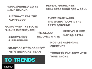 ‘SUPERPHONES’ GO 4D     DIGITAL MAGAZINES:
 - AND BEYOND            STILL SEARCHING FOR A SOUL

  LIFEBOATS FOR THE
      ...