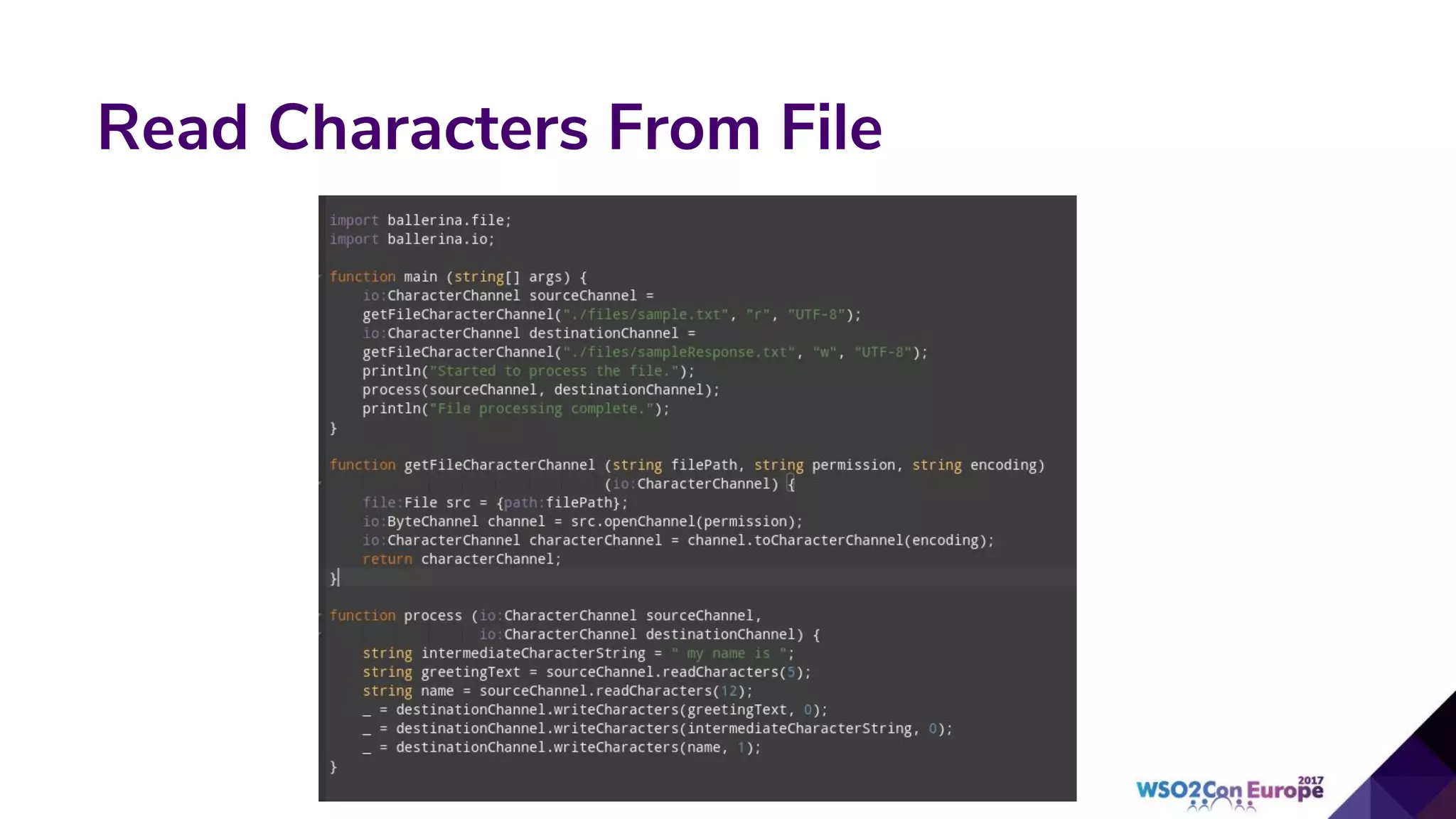 Read Characters From File
 