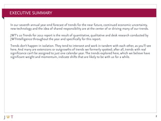 JWT 10 Trends for 2012 Executive Summary