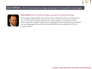 DAN HERMAN, CEO of international strategy consulting firm Competitive Advantages




                                     ...