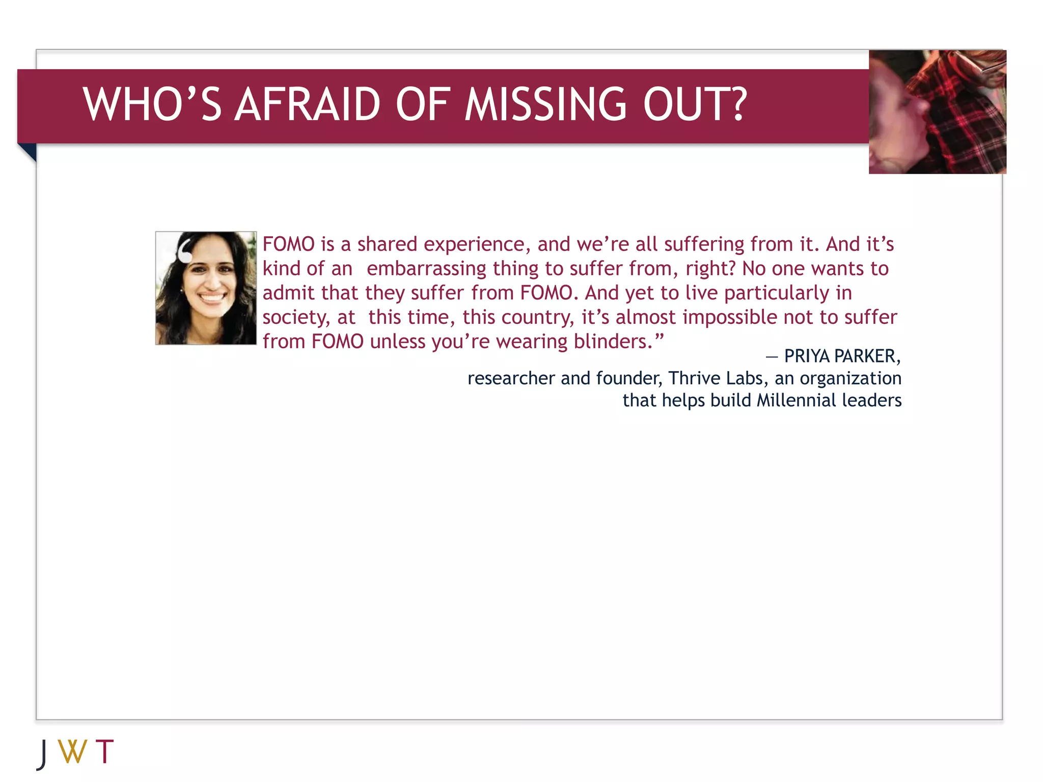 View of FOMO: The Fear Of Missing Out (March 2012 Update) | PDF