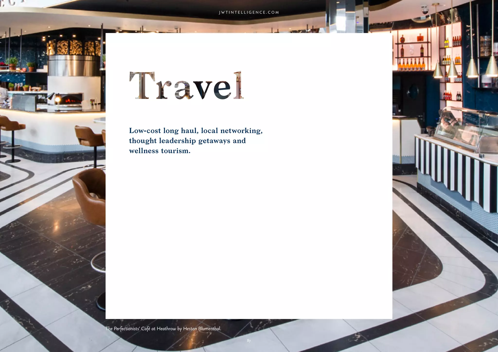 87
Why it’s interesting:
Consumers are more aware than ever of the food chain and its impact on
the environment, and are starting to adjust their habits. Smart hospitality
brands are making reuse not only palatable but aspirational.
A rising crop of hospitality brands is rebranding reuse and waste-saving as
hip. Renewable resources company Naturabiomat and Vera Wiedermann
Designstudio created the Biomat pop-up restaurant for Vienna’s 2013
Design Week. Diners brought in bags of compostable material, and each
kilo gained them a discount of €1. Nonproﬁts Rub & Stub in Copenhagen
and Skipchen in Bristol both cook with donated surplus food. The Salvage
Supperclub, which offered meals made from “unsaleable” food in Brooklyn
during summer 2014, seated diners in a Dumpster.
Brothl in Melbourne offers nutritious broth made from bones discarded by
top restaurants. Brothl launched as Silo by Joost and is run by sustainability
enthusiast Joost Bakker, who designs his restaurants “back to front,”
thinking ﬁrst of waste and working backward. Bakker has also helped open
a Silo zero-waste restaurant in Brighton, England; among other initiatives,
the restaurant takes its deliveries in reusable vessels and recycles all scraps
in a compost machine. “Doggie bags” were hardly known in France until
recently, but now the French government has launched a campaign to raise
awareness of the environmental impact of food waste—diners can request
a sleekly designed “gourmet bag” to carry their leftovers home.
Circular
Hospitality
The Real Junk Food Project.
 