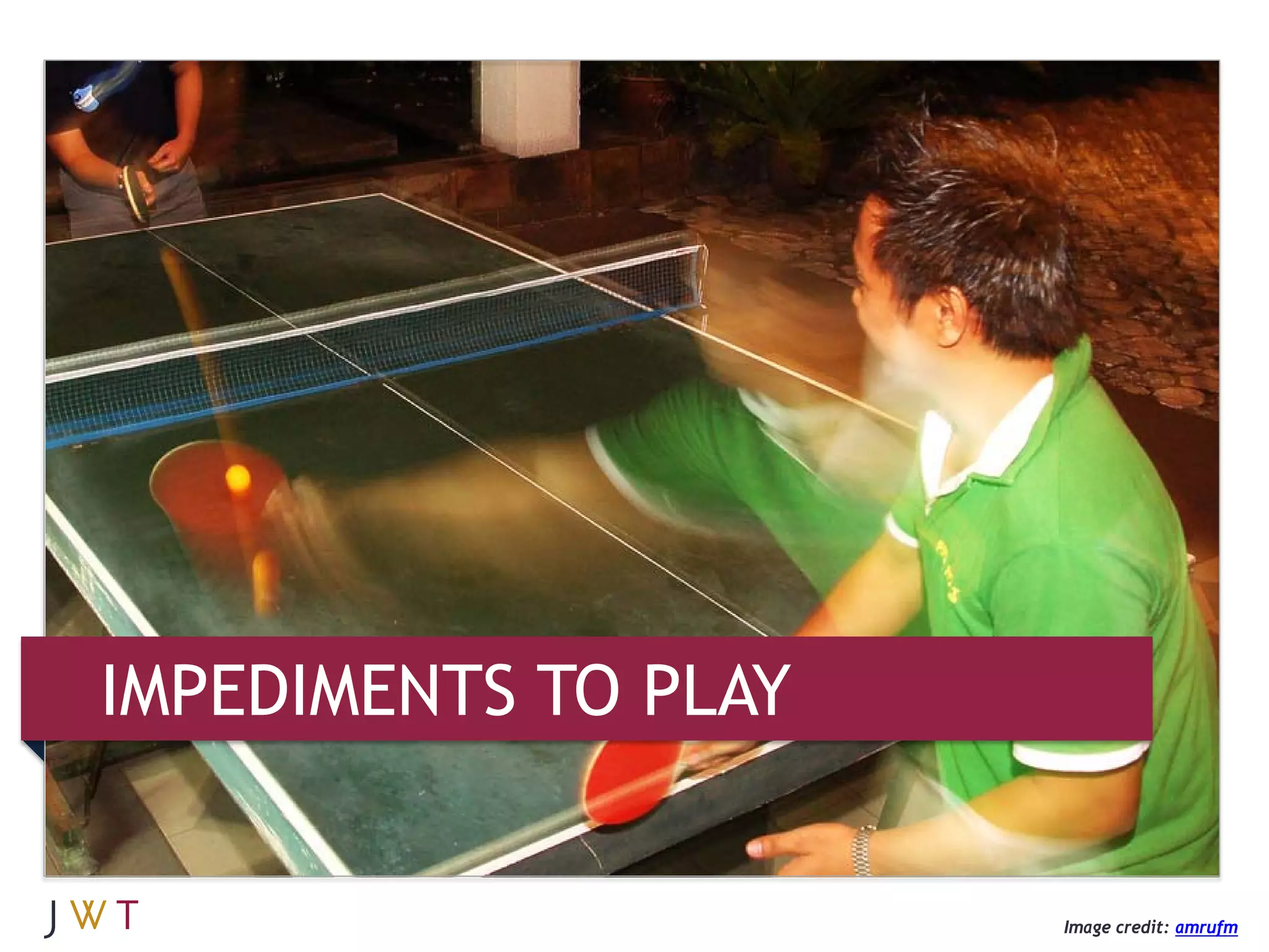 IMPEDIMENTS TO PLAY


                      Image credit: amrufm
 