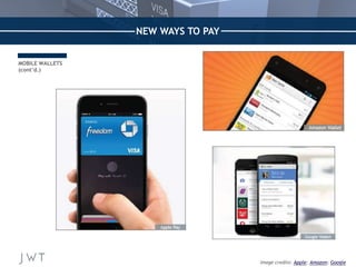 —NICK BILTON, 
MOBILE WALLETS 
(cont’d.) 
The New York Times 
NEW WAYS TO PAY 
61 
MILLION+ 
Active mobile money 
accounts...