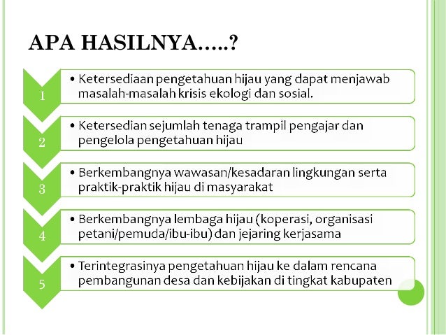 Desa cerdas hijau mandiri Desa cerdas hijau mandiri