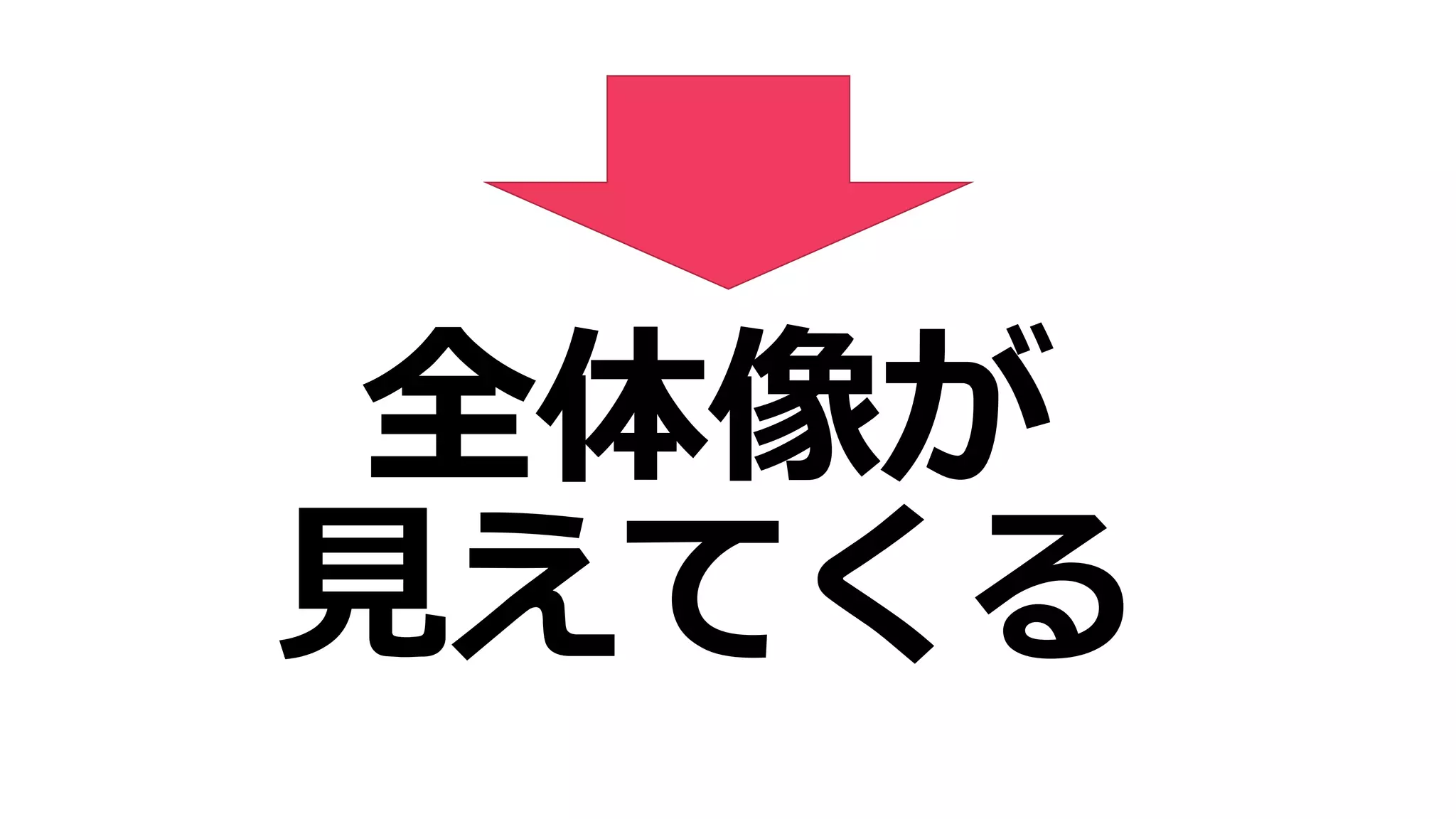 全体像が
見えてくる
 