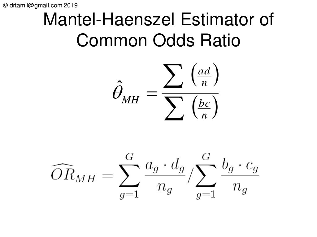 CochranMantelHaenszel Test with BreslowDay & Tarone Correction