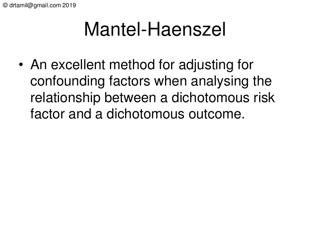 CochranMantelHaenszel Test with BreslowDay & Tarone Correction