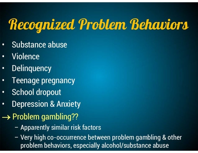 Problem gambling examples
