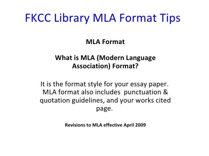 what is mla