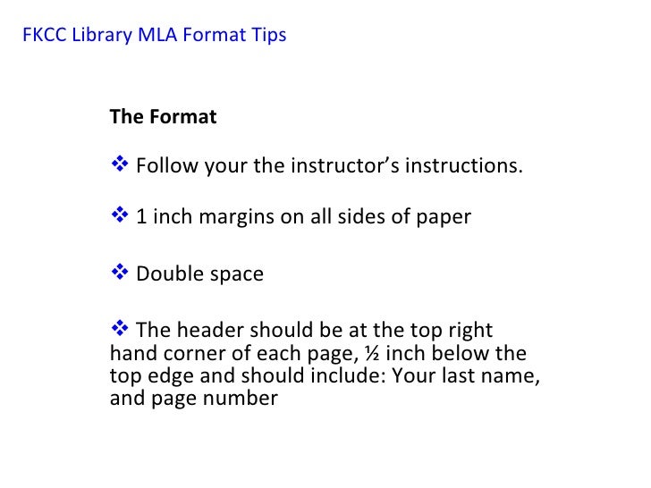 fkcc library mla format tips