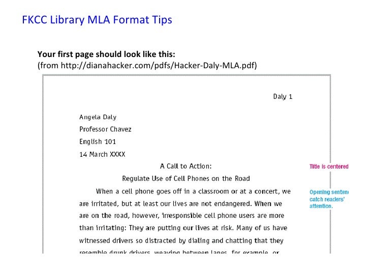 Diana hacker mla research paper