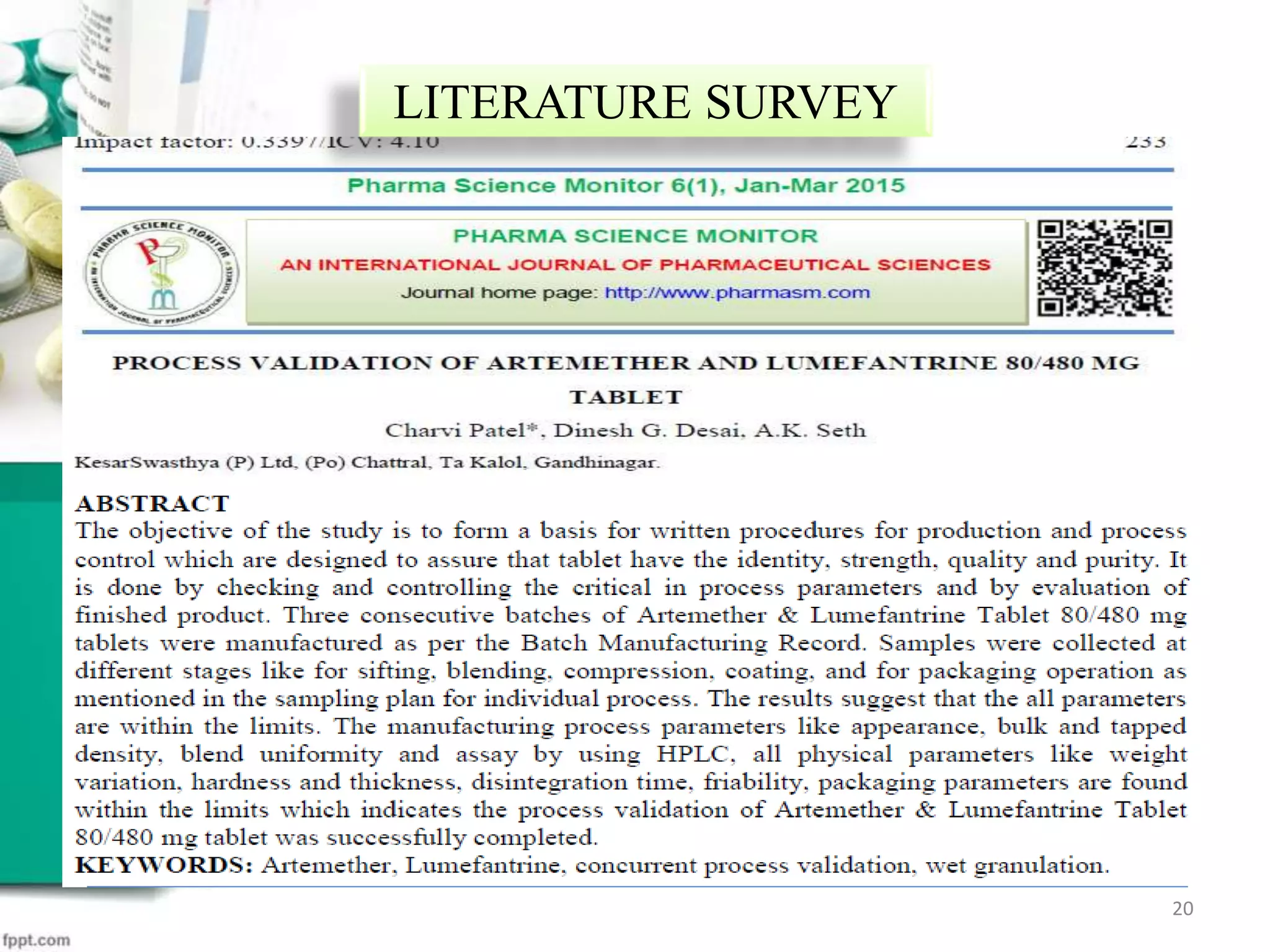 20
LITERATURE SURVEY
 