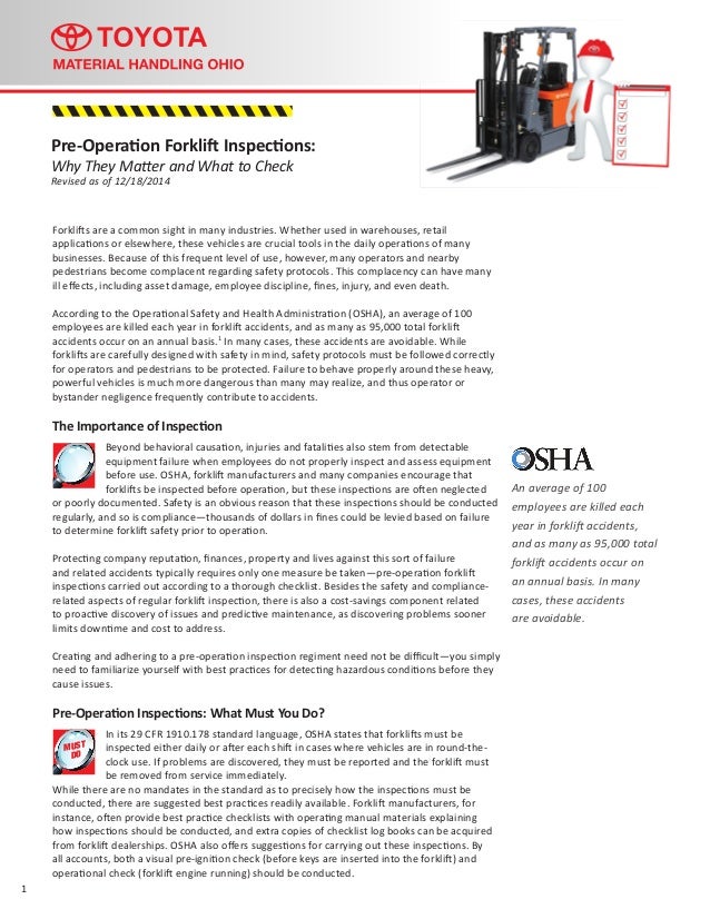 10 Annual Forklift Inspection Form Images Forklift Re vrogue.co