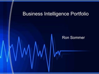 Business Intelligence Portfolio Ron Sommer 