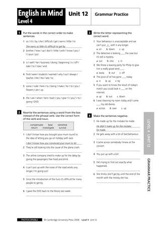 GRAMMAR WORKSHOP | PDF