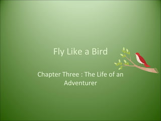 Fly Like a Bird Chapter Three : The Life of an Adventurer 