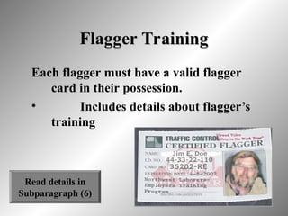 FLAGGER SAFETY TRAINING................ | PPT