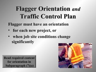 FLAGGER SAFETY TRAINING................ | PPT