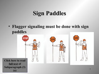 FLAGGER SAFETY TRAINING................ | PPT
