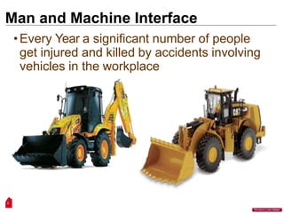 Man and Machine Interface
•Every Year a significant number of people
get injured and killed by accidents involving
vehicles in the workplace
3
“Workers Lives Matter”
 