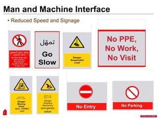 Man and Machine Interface
• Reduced Speed and Signage
9
“Workers Lives Matter”
 