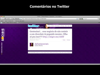 Comentários no Twitter  