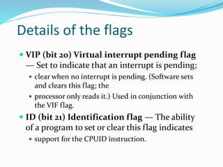 Flag registers, addressing modes, instruction set | PPTX