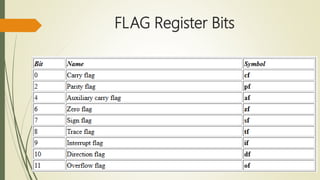 FLAG Register Bits
 